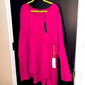 Plus size woman’s crew neck sweater